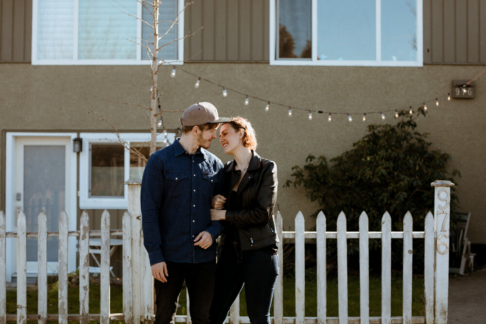 A photo of a couple at an engagement photo location in Greater Vancouver