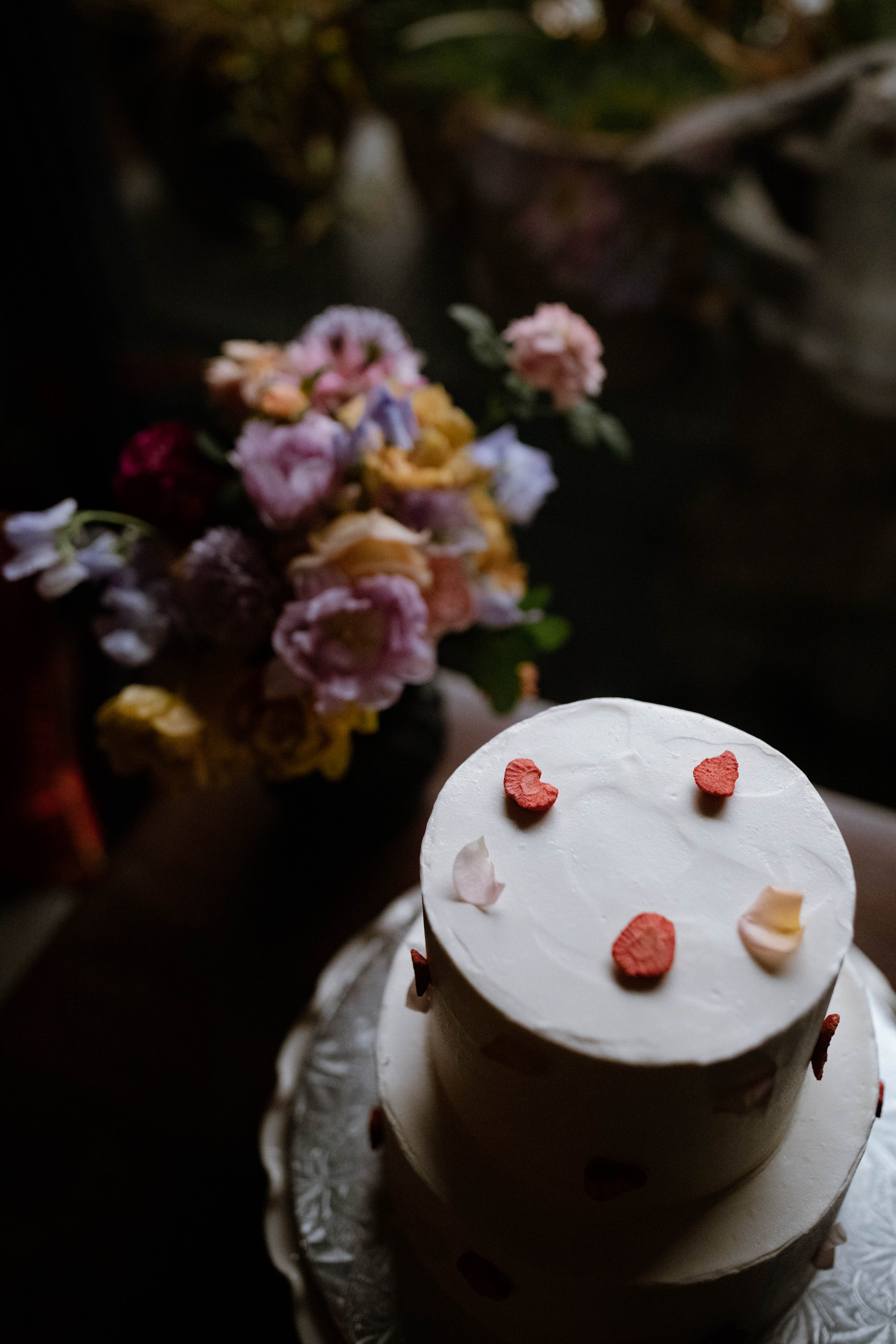 A wedding cake designed and baked by Level V Bakery